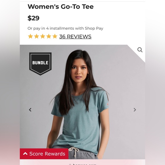 Homage charcoal basic tee, EUC - Picture 3 of 3